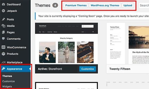 Распаковка темы интернет-магазина на WordPress